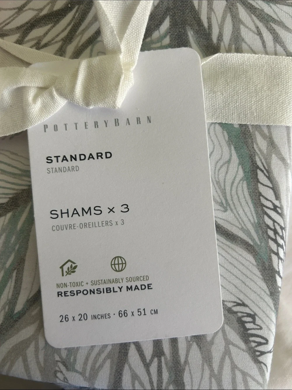 Pottery Barn Del Mar Coastal Percale Shams Standard (3)
